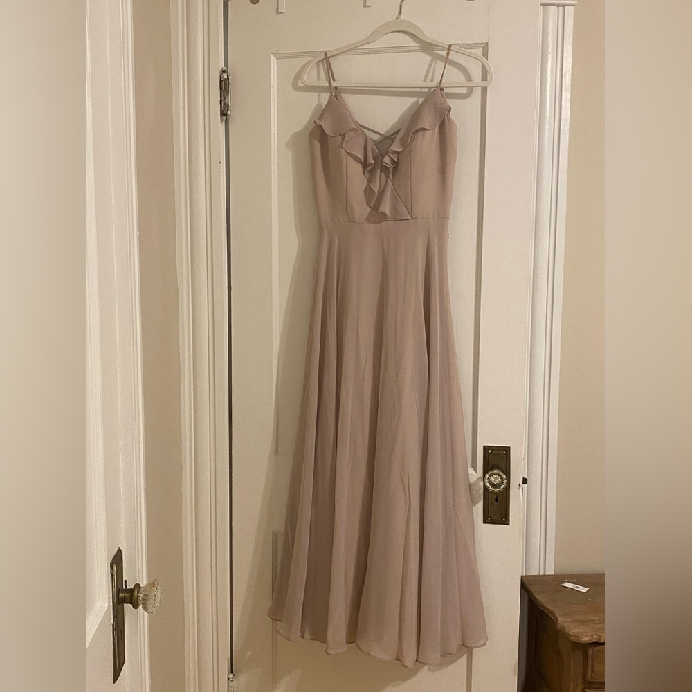 Tan Dress- worn once for a wedding - Picture 2 of 2